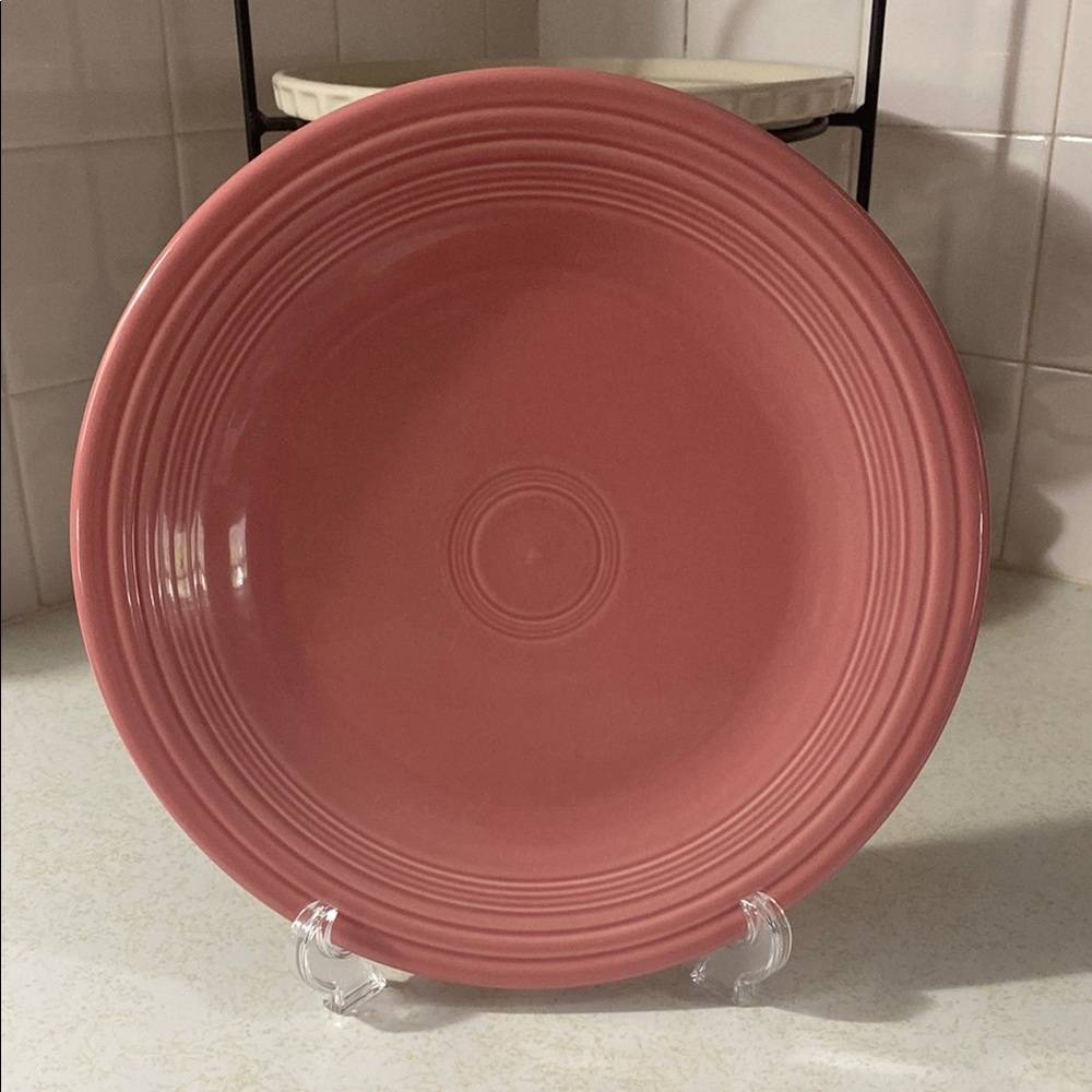 Vintage Retired Rose Fiestaware Dinner Plate